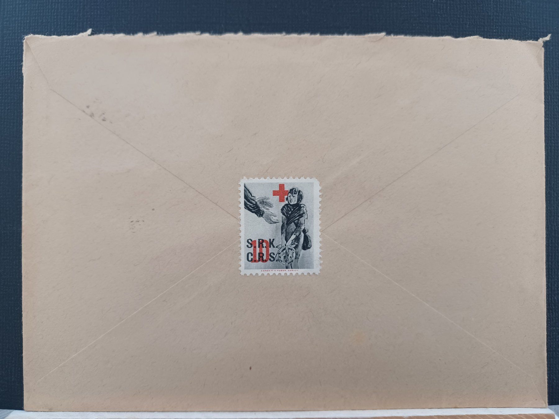 Tutti i francobolli: Brief 1944, mit S.R.K. Vignette, Stempel  ST. IMIER – Usato da Aarau Rohr venduto da mgvw 2