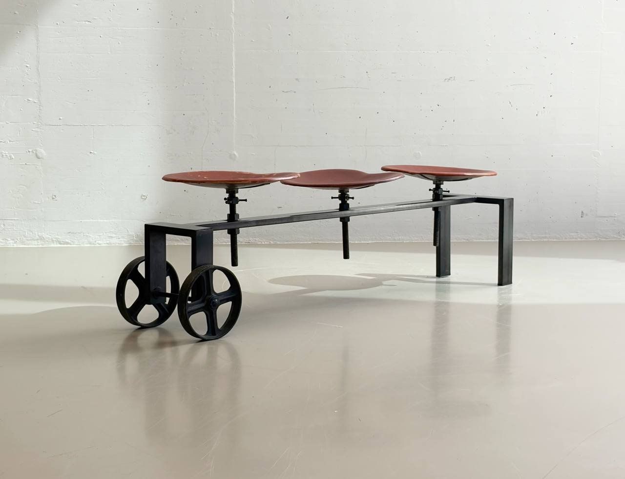 Panchine: Sitzbank von KARE Design mit Ledersitzen, 2000er – Usato da Zürich venduto da LeMoege 5