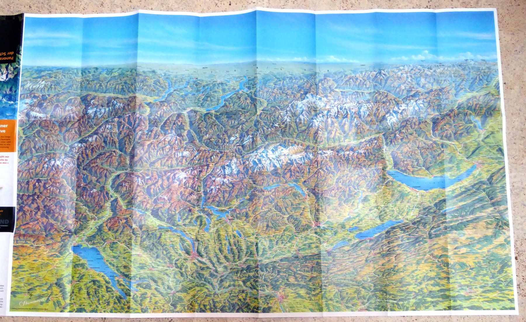 Landkarten & Atlanten: Panoramakarte der Schweiz SZB – Neu (gemäss Beschreibung) aus Lenk im Simmental von Ruedauph 3