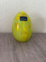 Villeroy&Boch Ei, Handmade, gelb-orange gesprenkelt