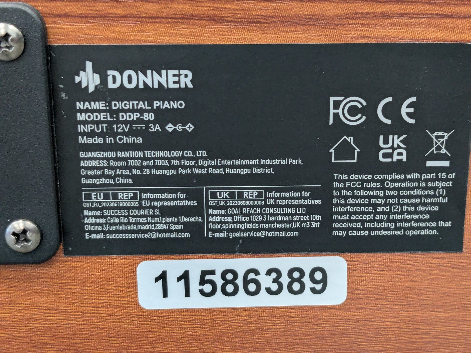 Instruments de musique: DONNER DDP-80 Digitales Piano – Neuf (Voir description) à Dintikon par Restwert_Dintikon 2