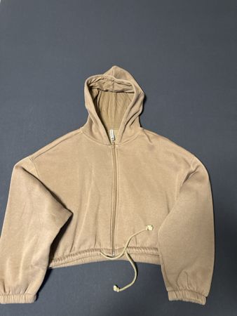Kapuzenjacke kurz braun Gr.S