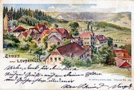 Leubringen  BE  / Stabstempel:  PRÈS D'ORVIN   um 1 9 0 1