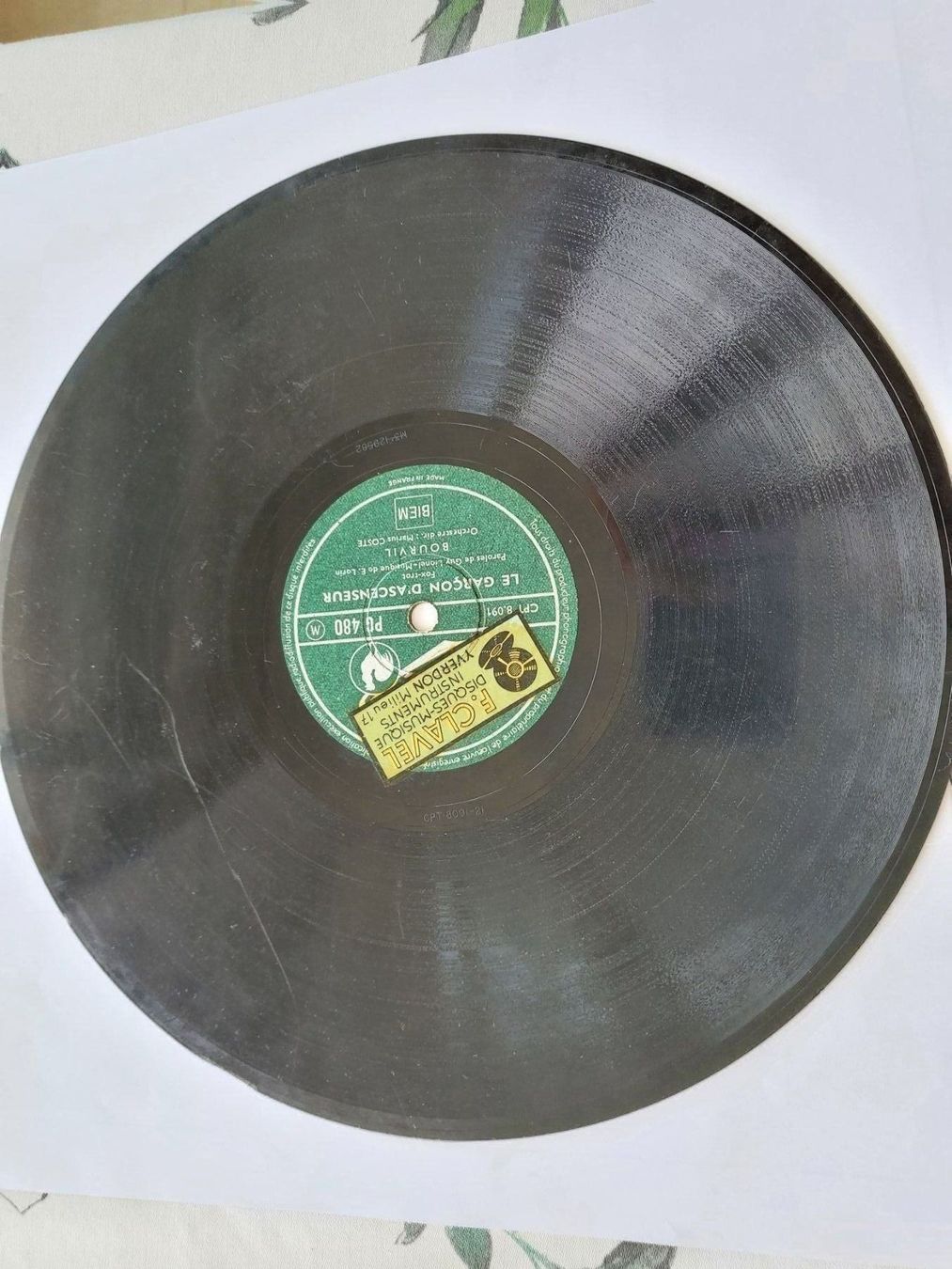 Dischi in vinile: Schellackplatte 1940  Pathé Bourvil  dirigent Marius Coste – Usato da Unterägeri venduto da 0alfa0 6
