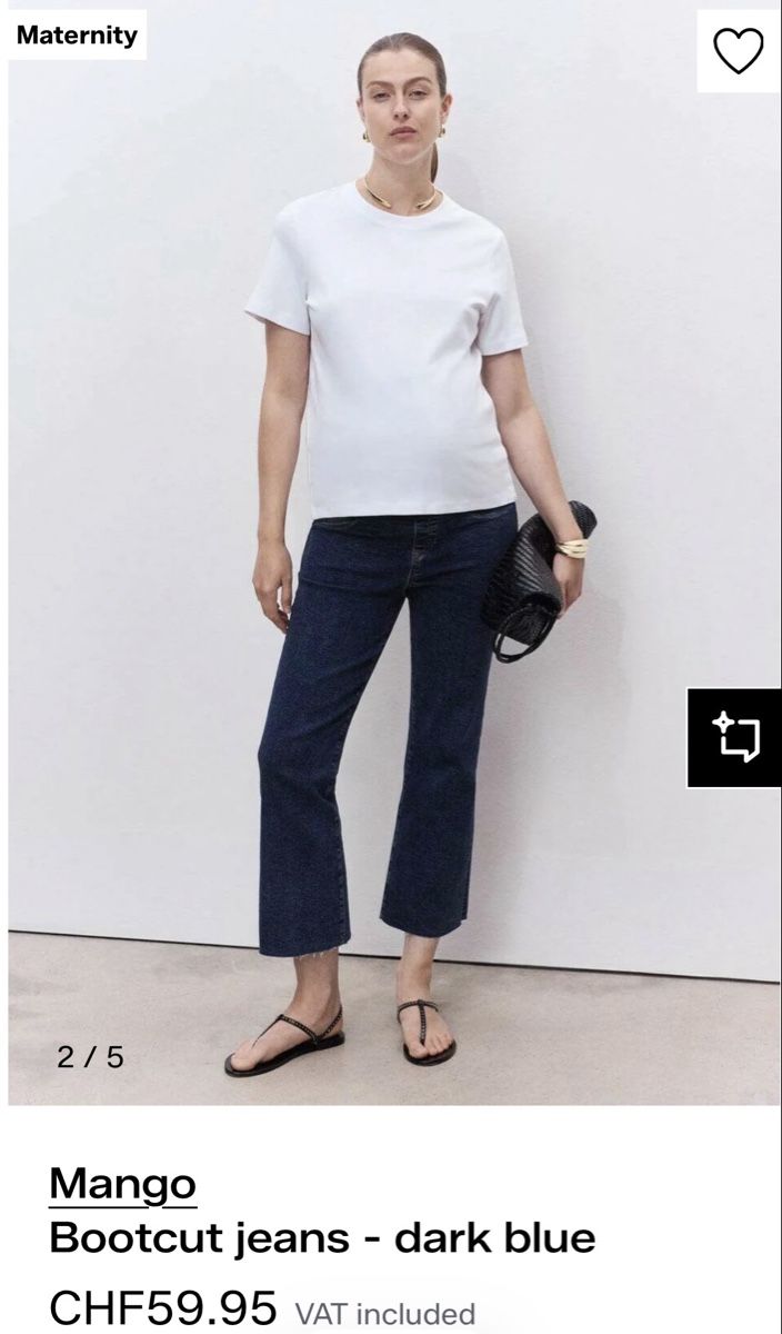 Mango Jeans: Schwangerschaft Jeans, Dark Blue, Bootcut, 34 Grösse – Nuovo (secondo la descrizione) da Dietikon venduto da vickydrum 1