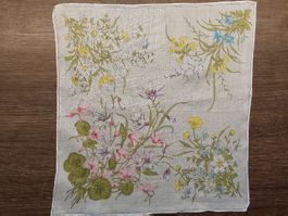 Taschentuch Motiv Blumen