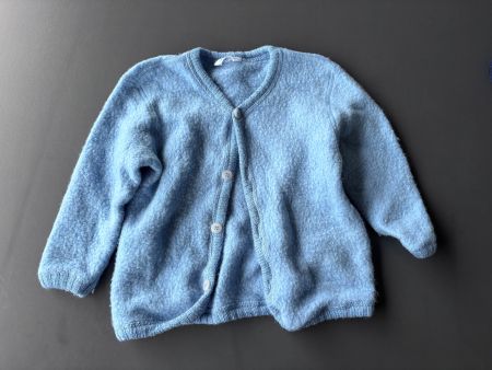 Joha 100% Merino-Cardigan, Hellblau, Größe 100