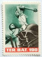 Soldatenmarken 2.WK, Ter Füsilier Bat 190, Wi Ter 396