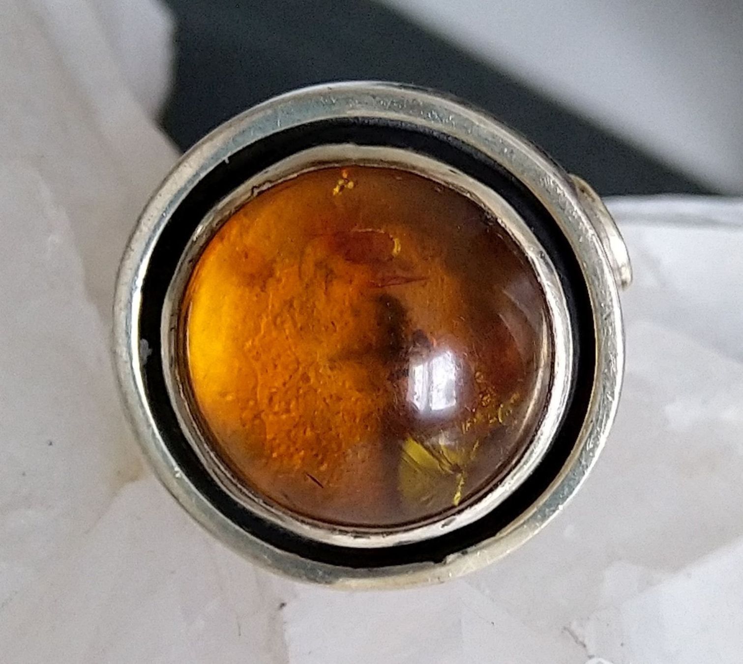 Anelli: TOLLER BERNSTEIN RING IN 925 SILBER – Usato da Romanshorn venduto da Glitzer-Paradies 2