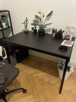 Schreibtisch schwarz Metall gute Kondition