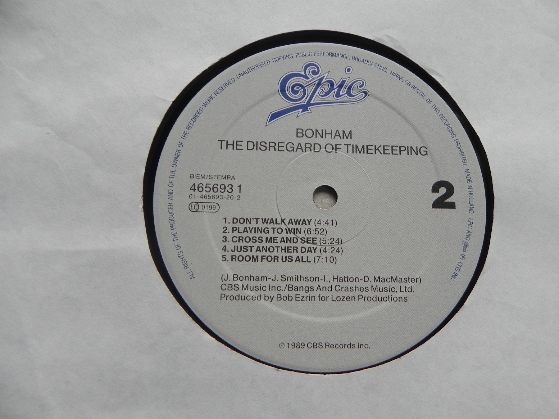 LP brit. Hardrock Heavy Metal Band Bonham 1989 The Disregard (Gebraucht ...