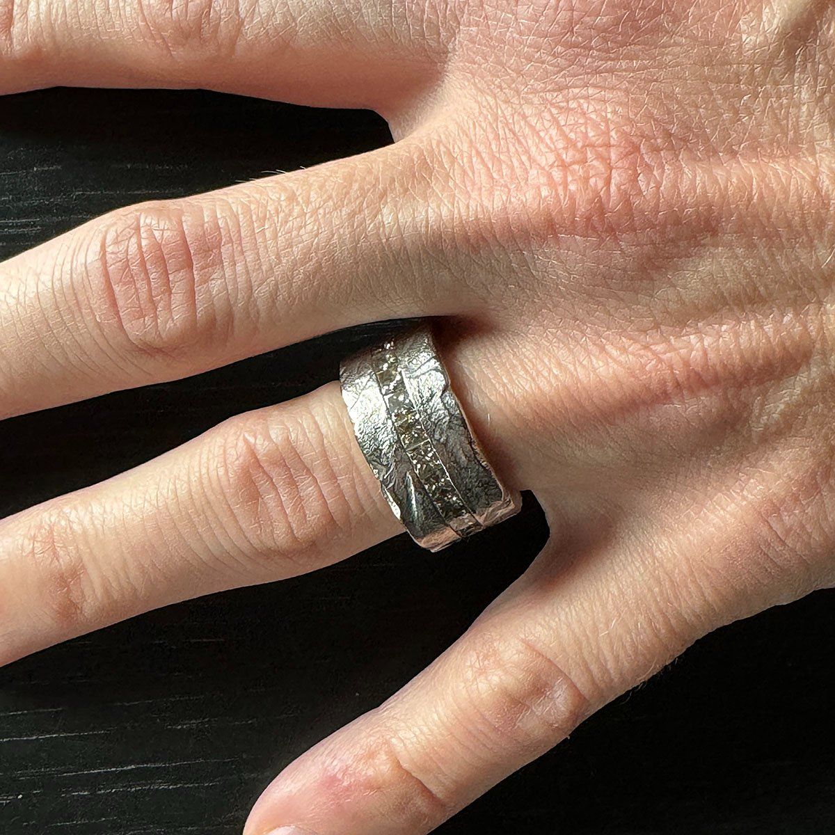 Anelli: Ring, Weissgold, Diamanten – Usato da Bern venduto da Funkykingdom 4
