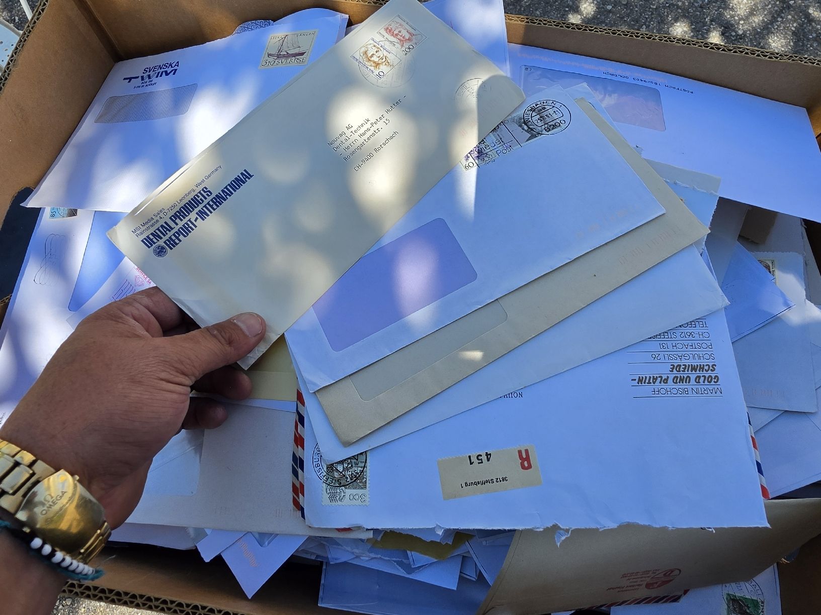 Alle Briefmarken: Briefumschlag Sammlung Postversand unfrankiert briefmarken  – Gebraucht aus Mettlen von elios0888 7