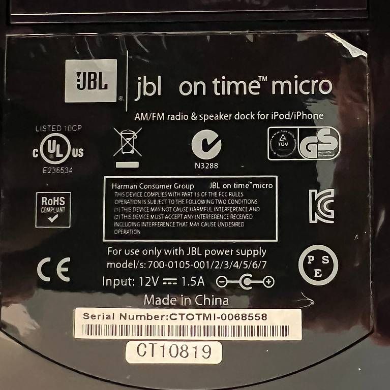 Sveglie: JBL One Time Micro - Lautsprecher/Docking/Radiowecker – Usato da Siglistorf venduto da DamageInc73 2