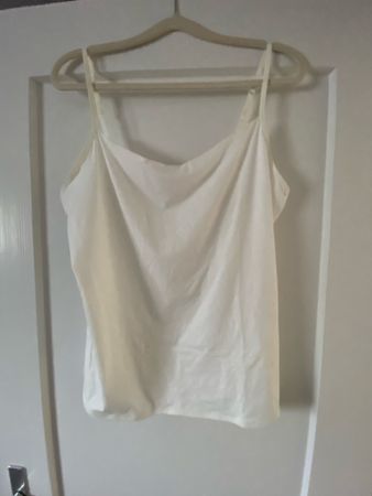 Calida Top, Weiss, Gr. L, Sommer-Basic, ungetragen