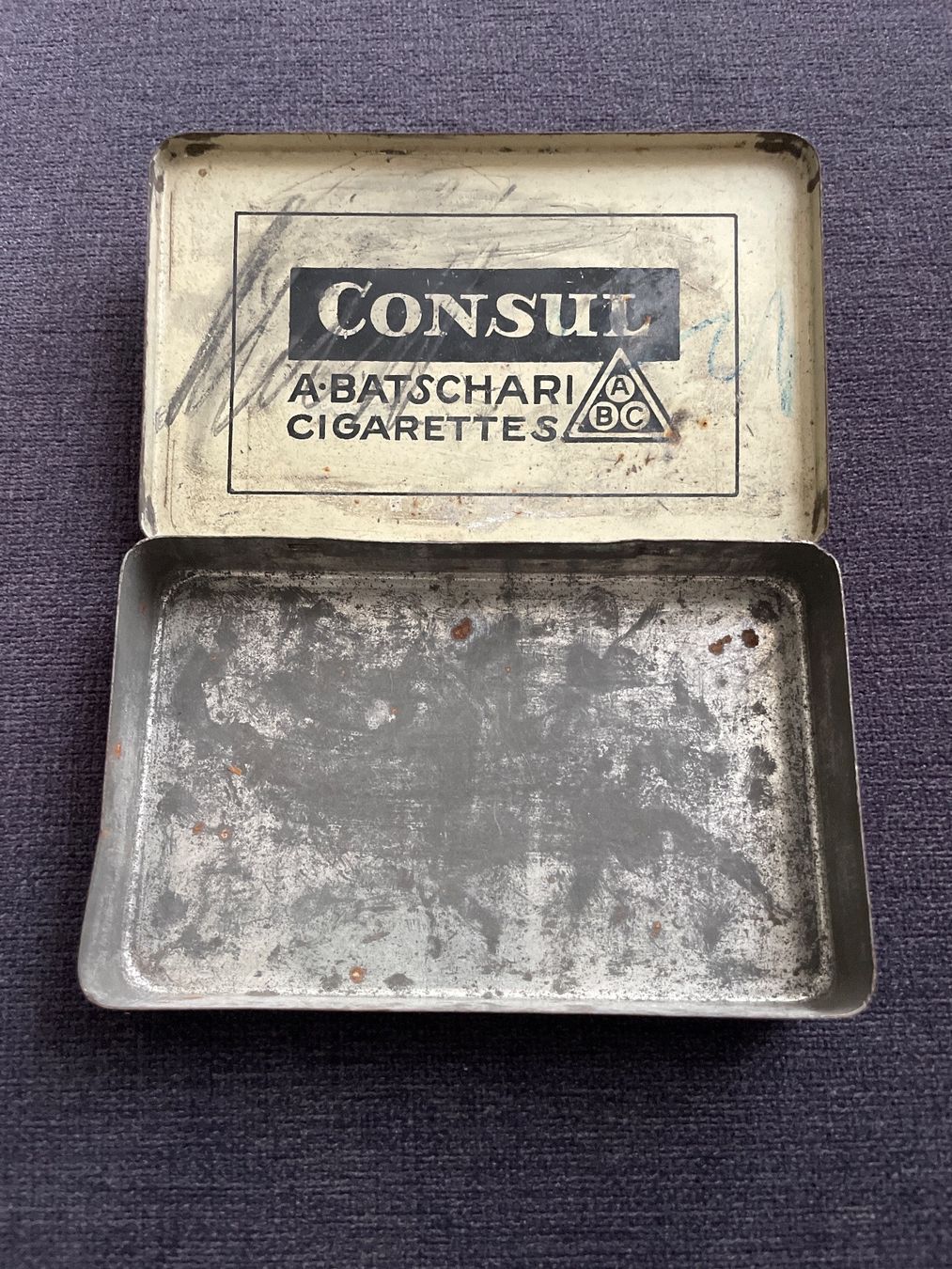 Barattoli: Blechbüchse A. Batschari ABC consul 25 Cigarettes – Usato da Winterthur venduto da cheerio97 3