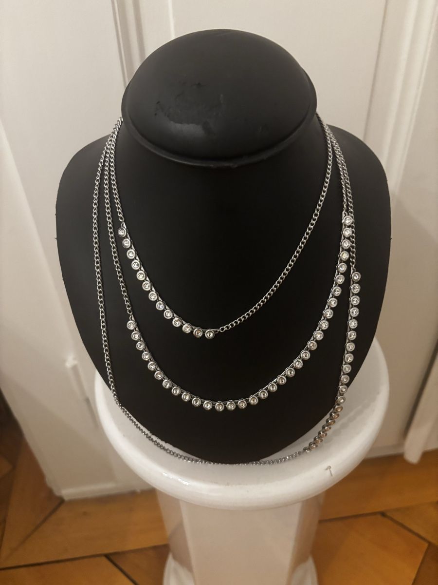 Ketten: Magnifique collier Swatch multi-rangs strass  – Neu (gemäss Beschreibung) aus Genève von ati_tj8f