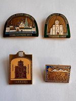 Lot de 4 pin's URSS Architecture & Sport soviétique