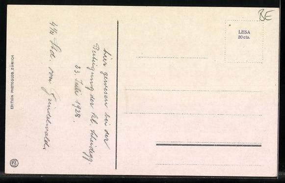 Cartoline postali: Jungfraubahn, Station Eigergletscher mit – Usato da Berlin venduto da bartko-reher 1