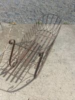 Deko Schlitten Metall rostig Garten Deko antikes Aussehen...