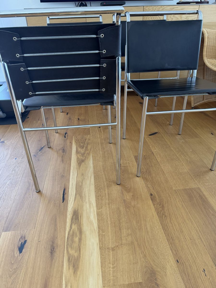 Sedie: 4 Designer-Ledersessel Stühle Sessel – Usato da Niedergösgen venduto da wlo_wdm2 2