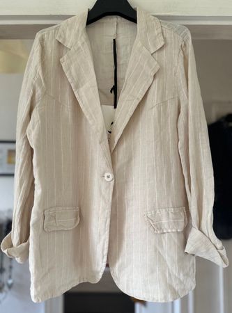 VESTE/BLAZER EN LIN! M