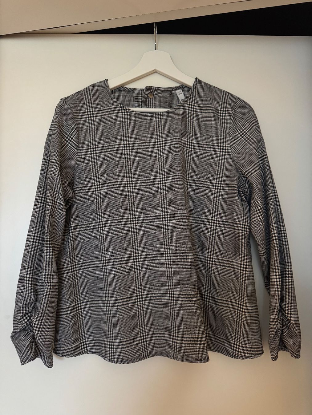 Mango Camicette: Mango Bluse, Schwarz-Weiss Kariert, Gr. S – Usato da Steinhausen venduto da sar_ph7q