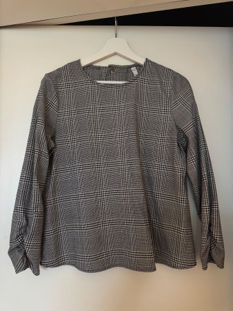 Mango Bluse, Schwarz-Weiss Kariert, Gr. S