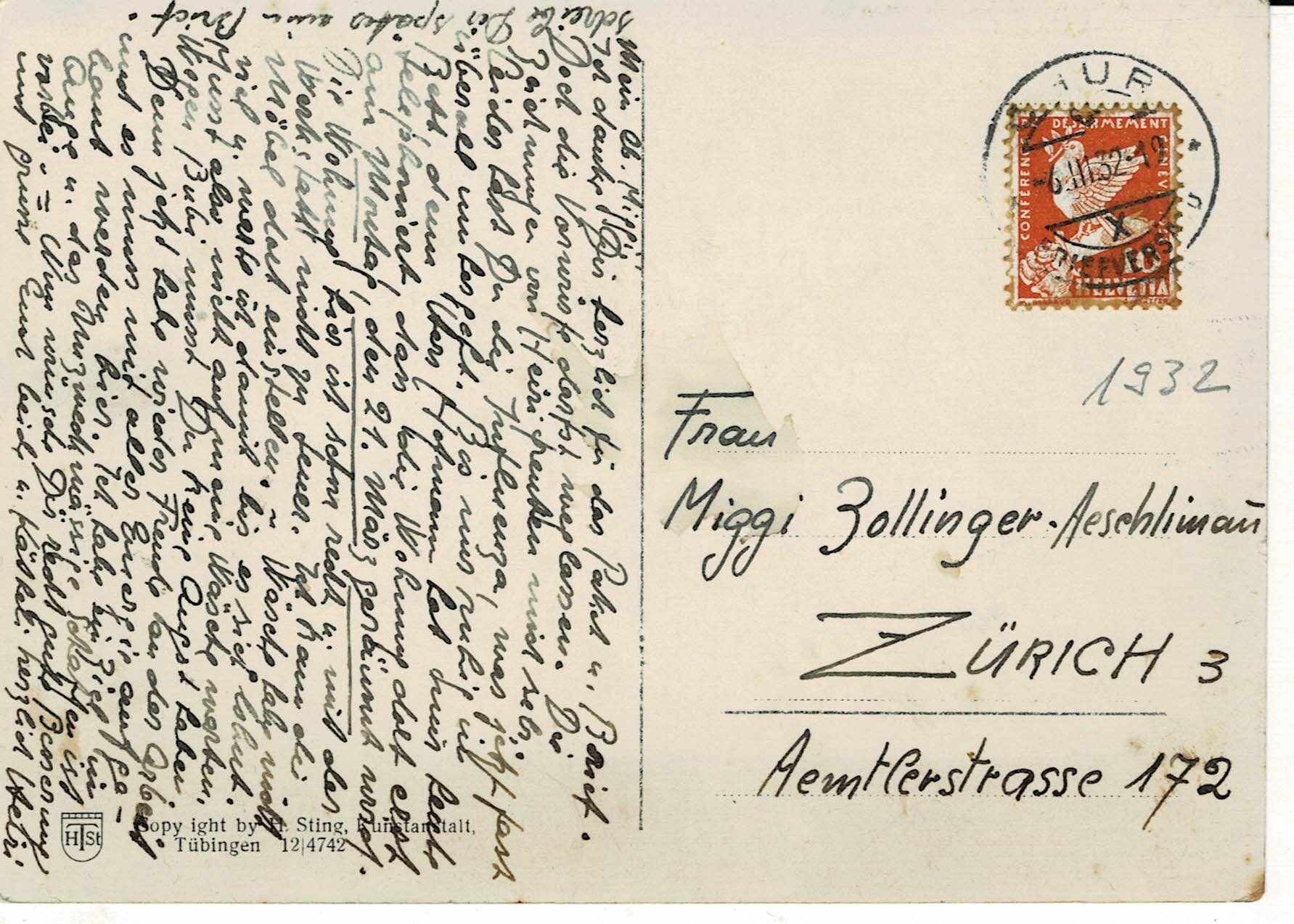Cartoline postali: ARBON  a.B. TG gel. 1932! – Usato da Hergiswil NW venduto da kar_hng9 1