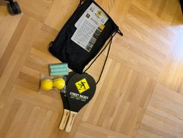 Street Racket Set mit Tasche und Bällen neu