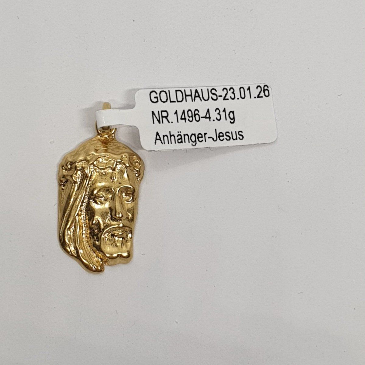 Ciondoli: Echt 18K Gold - Jesus Anhänger – Usato da Luzern venduto da Goldhaus-Luzern 3