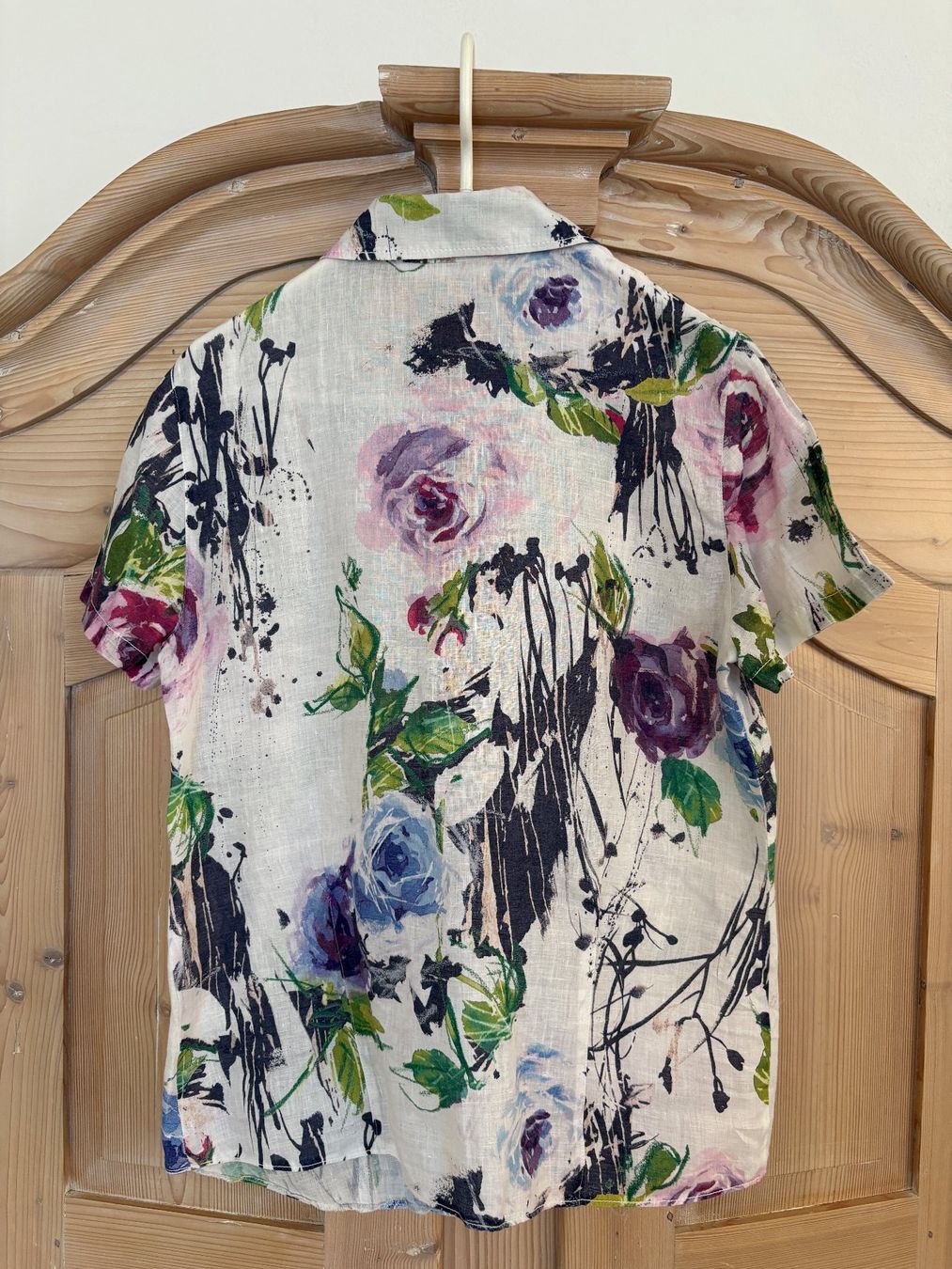 Camicette: Leinenbluse, florales Desing/ Gr.40/42 – Usato da Dübendorf venduto da nerino03 1