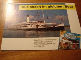 Ausstellungskarte 1993, WERABA, Euregio Bodensee, DE/AT/CH