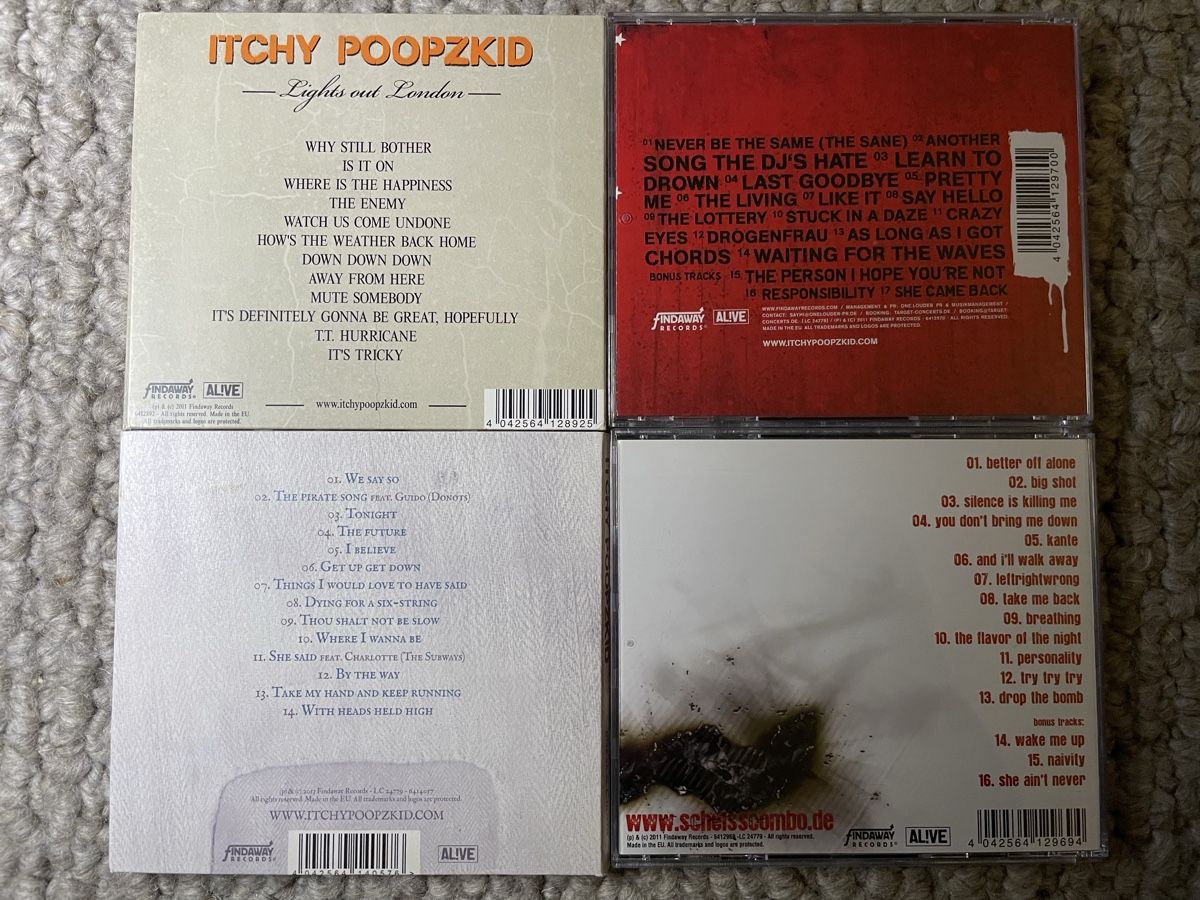 CDs: 4x Itchy Poopzkid – D'occasion à Reinach AG par trigger7811 1