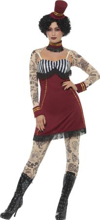 Circus Tattoo Lady Deluxe Kostüm
