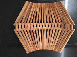 Holz-Obstkorb, Holzkunst, originell, neuwertig, Naturlook