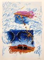 Mario Schifano – Abstrakter Eindruck –Original-Siebdruck.