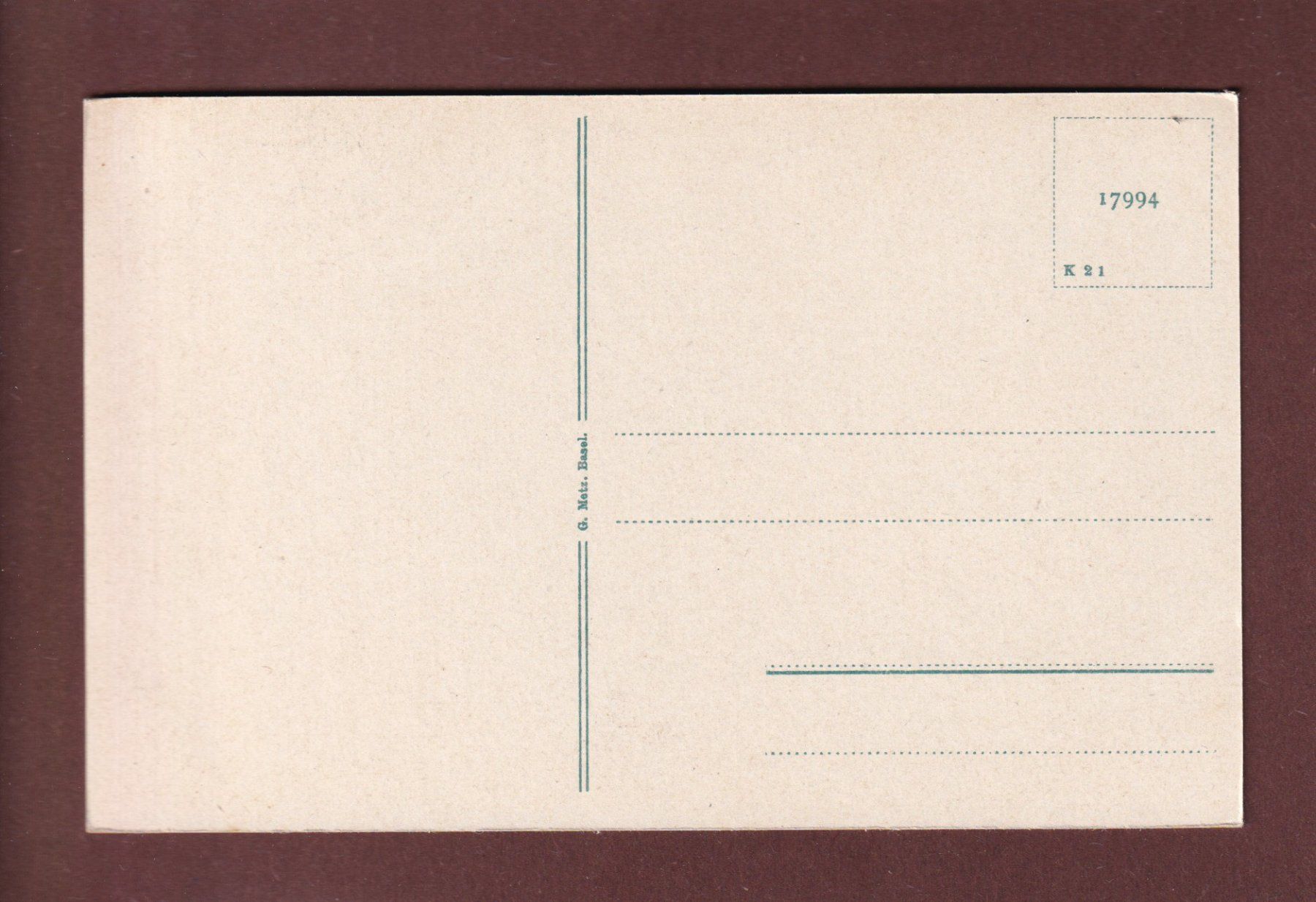 Cartoline postali: BASEL - Rathaushof – Usato da Pully venduto da nicecards 1
