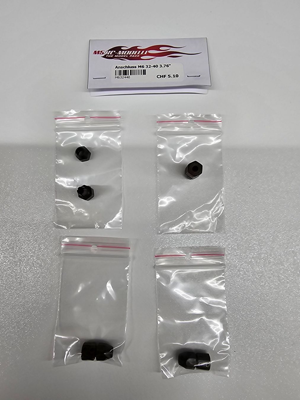 RC Modellbau: 4stk. Wellenanschluss 3.76 auf 3.76 – Neu und originalverpackt aus Rüti ZH von Madeira14