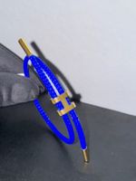 Elegantes Unisex-Armband aus Edelstahl in Blau