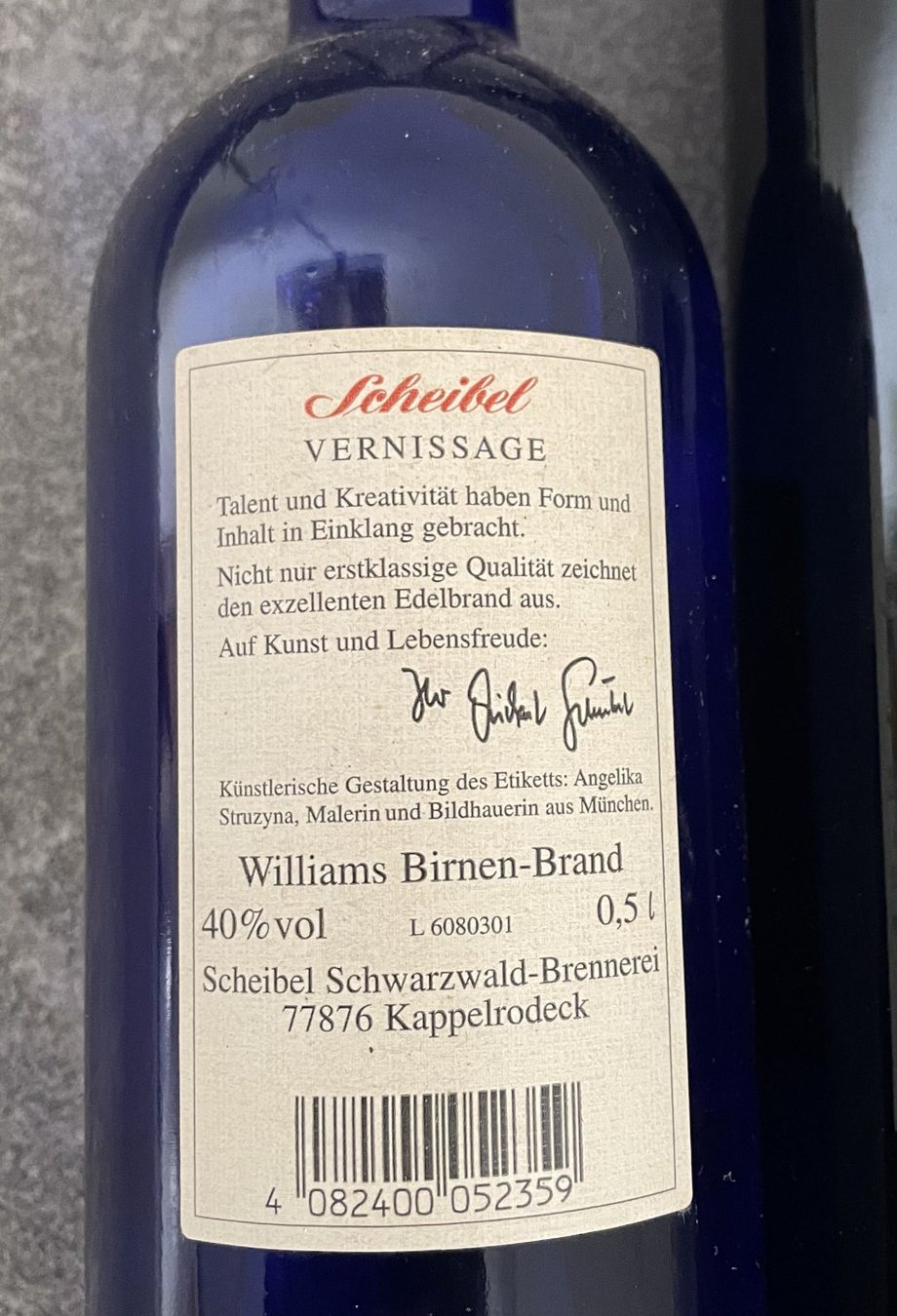Williams Bevande alcoliche: Alkohol Williams-Wein Williams Schnaps – Nuovo e nell'imballaggio originale da Oftringen venduto da allesmeins 5