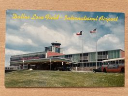Dallas Love Field Airport Postkarte, Texas USA Flughafen