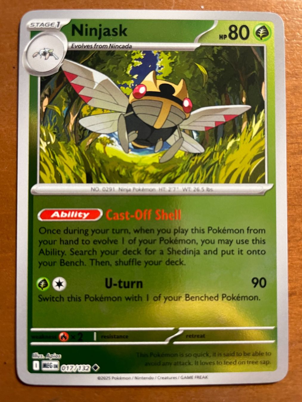 Pokémon Sammelbilder & Trading cards: Pokemon Ninjask Reverse (Versand gratis) – Neu (gemäss Beschreibung) aus Chur von Angerson