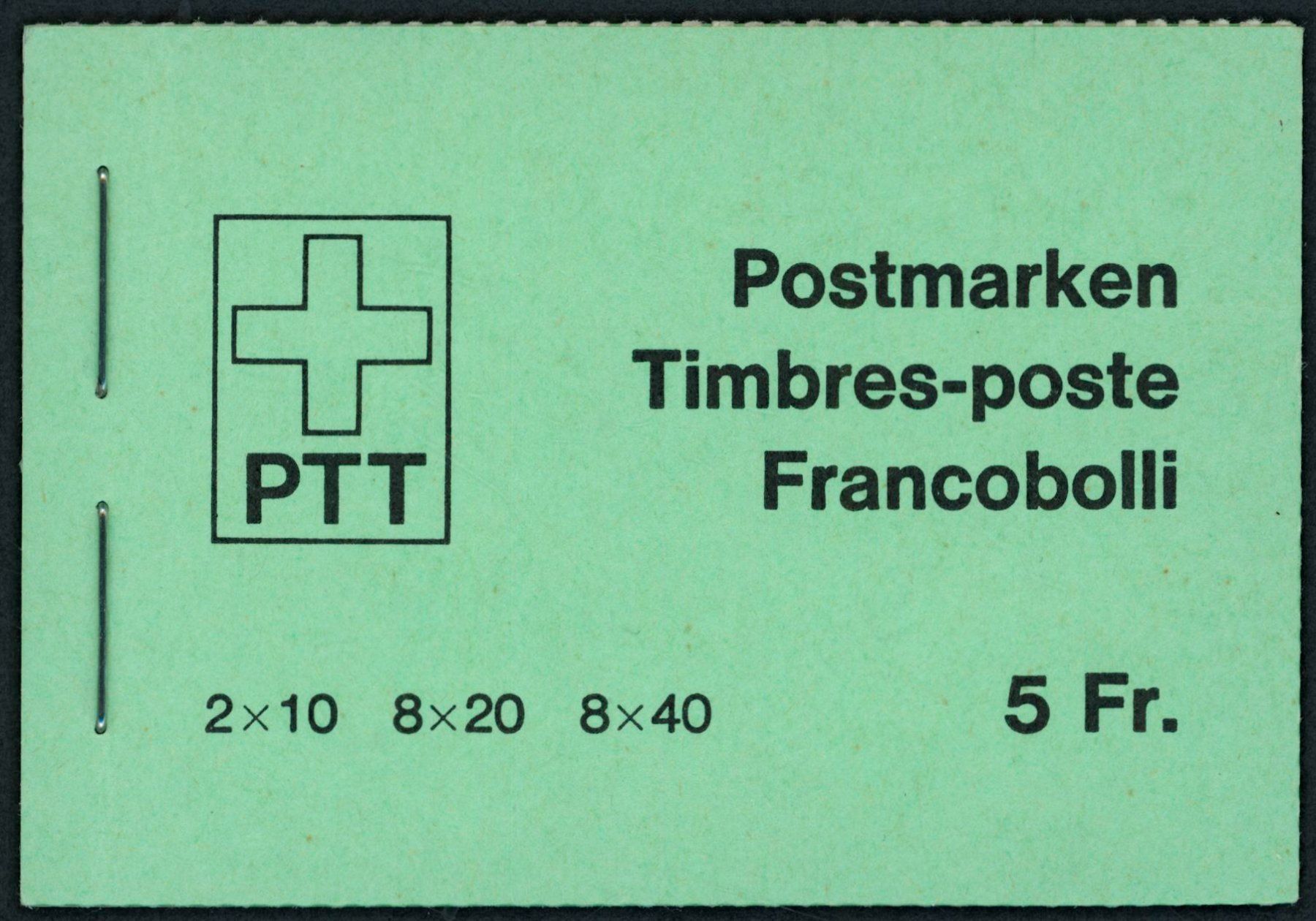 Tutti i francobolli: 1977 - Markenheftchen - Baudenkmäler - postfrisch ** – Nuovo (secondo la descrizione) da Schindellegi venduto da leecollect