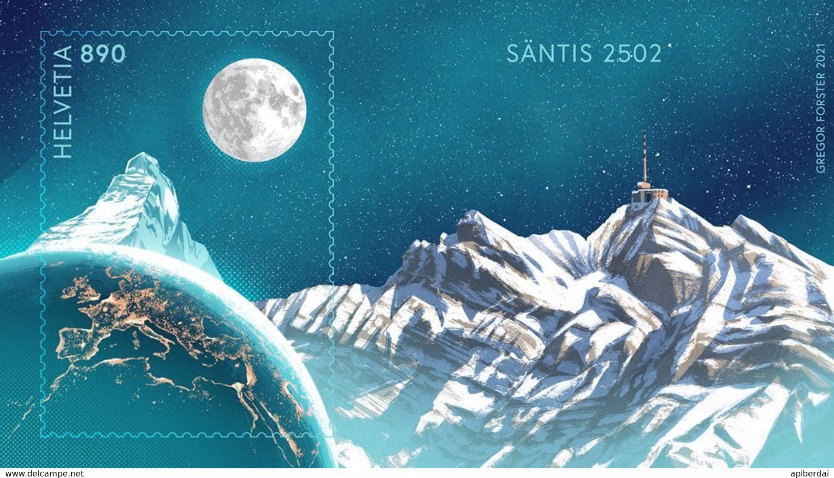Tutti i francobolli: Suisse switzerland - 2021 crypto2 token id : 4 - NFT Santis – Nuovo (secondo la descrizione) da Gland venduto da pas_wxw 1