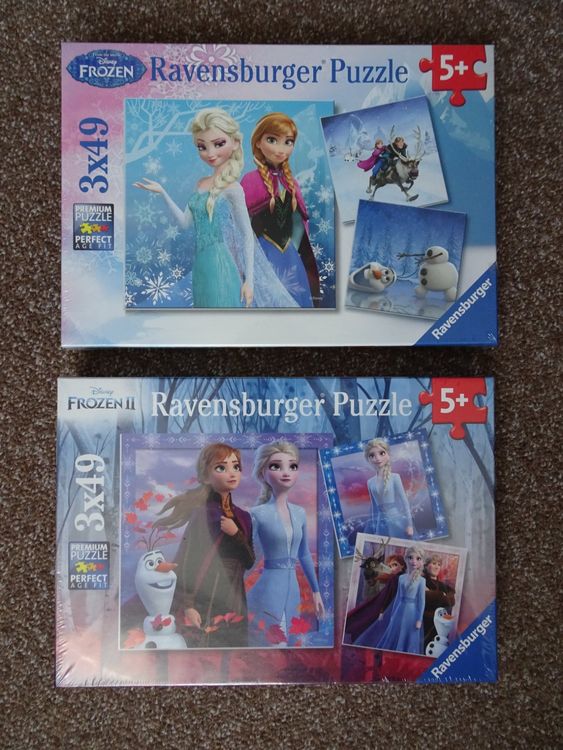 2 Puzzle Elsa Die Eiskönigin Ravensburger Frozen 49 Teile | Kaufen auf ...