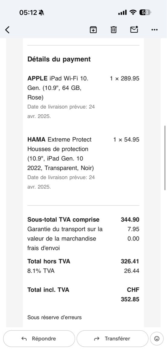 Apple Tablet PC: iPad Gen 10 64 GB  – Nuovo (secondo la descrizione) da Vuippens venduto da cecilia.dbls 5