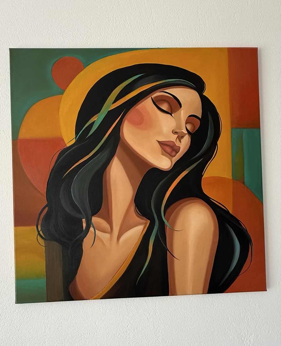 Tableaux: Golden Harmony - 80x80 Ölgemälde  – Neuf (Voir description) à Buchs SG par ViccaArt 1