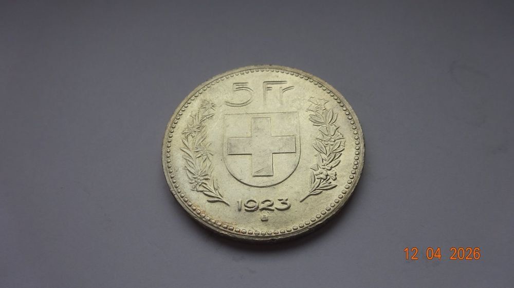 Tutti le monete: 5 Fr 1923 Conf. Helv. vz. – Usato da bassecourt venduto da Oursvert