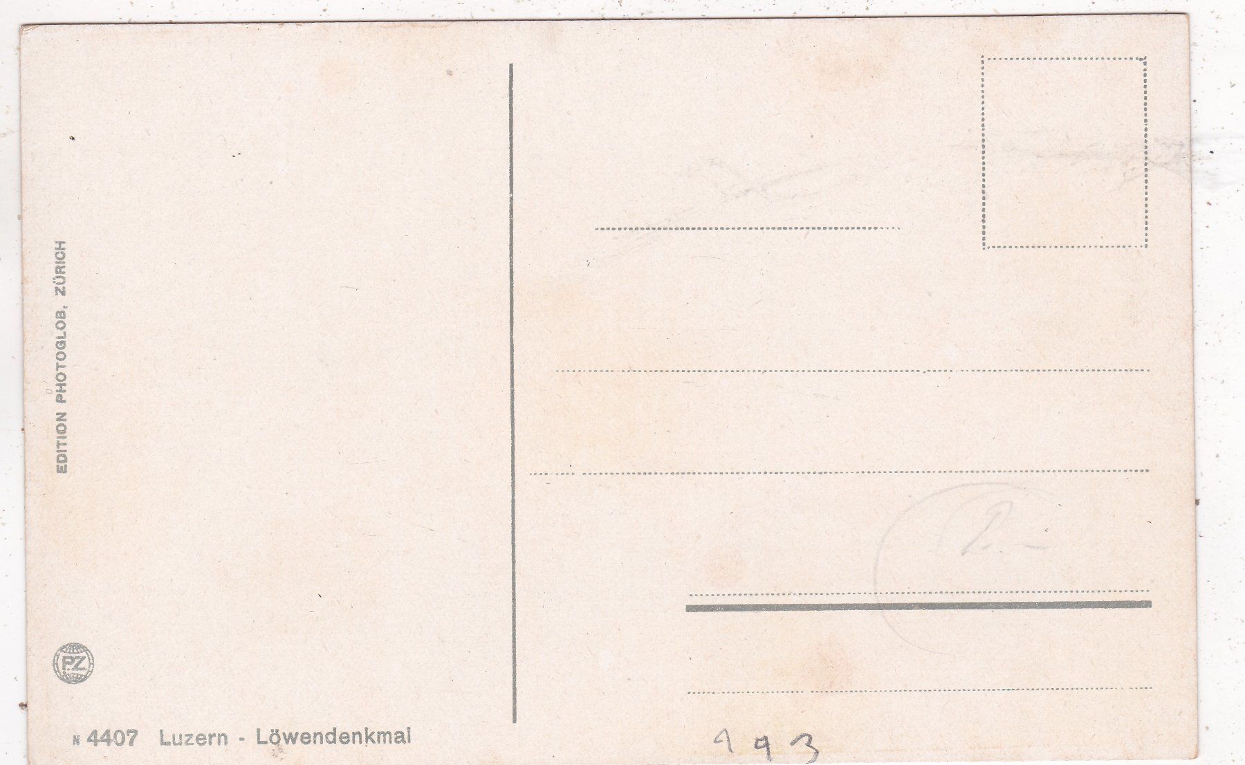 Cartes postales: Luzern Löwendenkmal – D'occasion à Herisau par Lisegrat2008 1